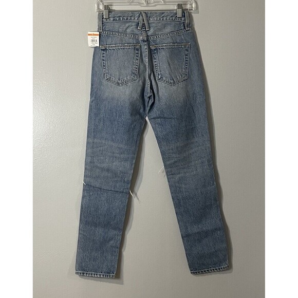 SLVRLAKE Virginia Slim Jeans in Crossroads Size 23 Distressed Denim Modern Style - Picture 8 of 15